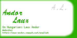 andor laux business card